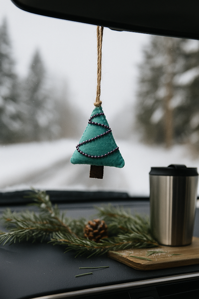 Christmas Garland "Pine Tree" Felt Sewing Pattern With Instruction