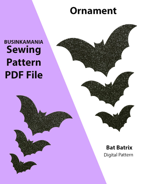 DIY Bat Batrix Ornaments – FREE Halloween Craft Pattern