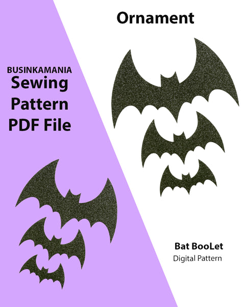DIY Bat BooLet Ornaments – Easy Halloween Craft Pattern