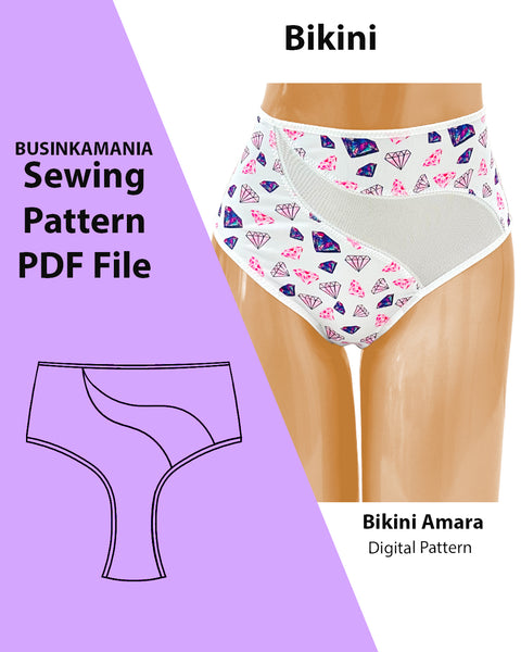 Amara Panties Underwear & Swimwear Sewing Pattern – Beginner-Friendly