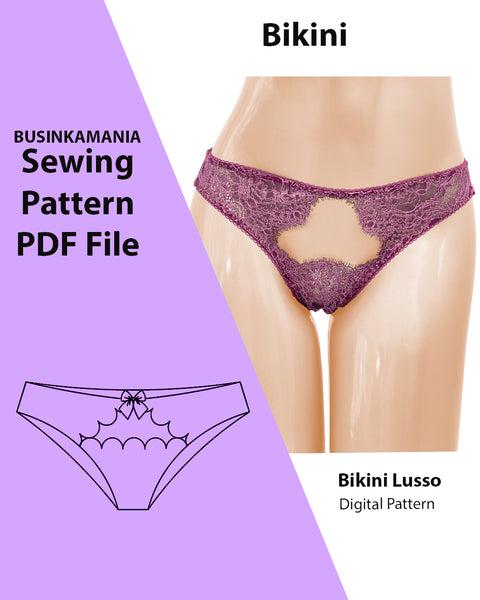 DIY "Lusso" Bikini Panties – Easy Sewing Pattern for Comfortable Knickers