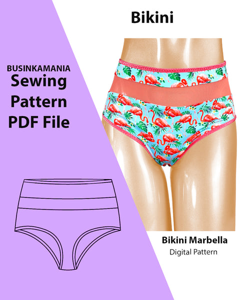 DIY Bikini "Marbella" Panties Sewing Pattern – 3 Designs in 1!