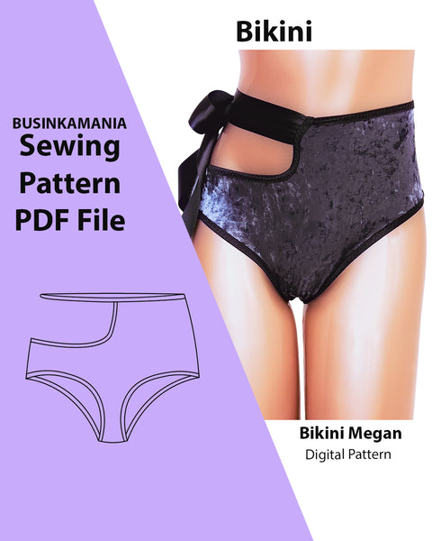 Bikini Panties "Megan" Sewing Pattern With Beginner-Friendly Tutorial