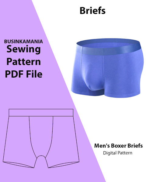 Make Men's Boxer Briefs With Sewing Pattern – Easy DIY Craft Project