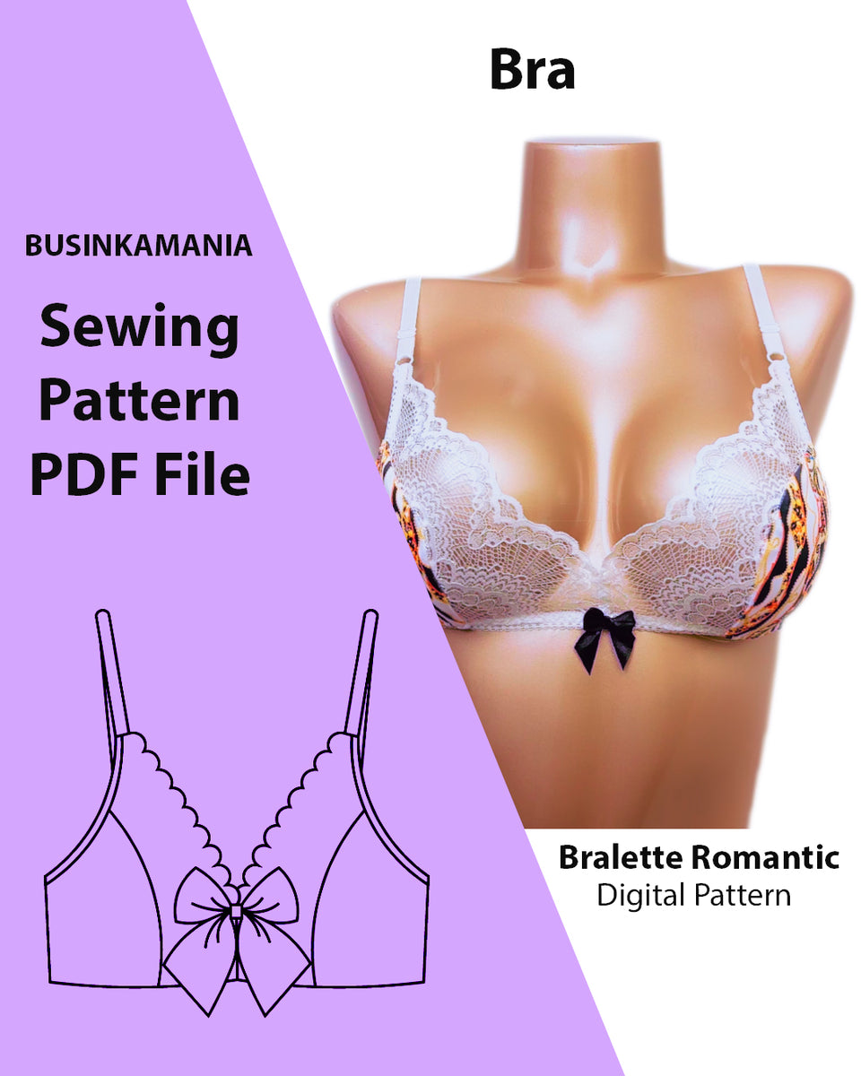 PDF Lily Bralette Sewing Pattern, Sizes XL-3XL – Stitch Love Studio