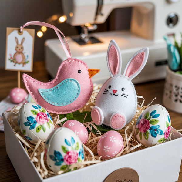 Cute Bunny Felt Sewing Pattern With Instruction