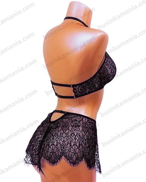 Set - Halter Bralette Bra + Sleeping Short - Sewing Pattern