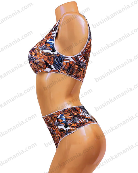 Set - Thong High + Top Tropicana - Sewing Pattern