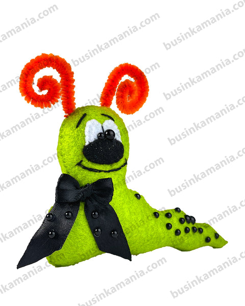 Выкройка игрушки из фетра Slug 1