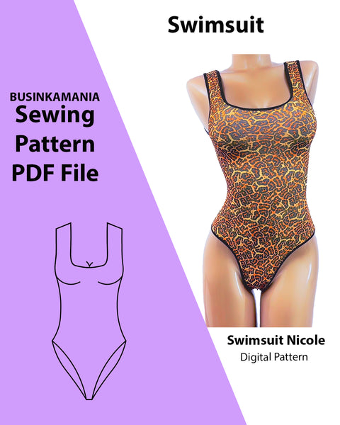 Swimsuit Nicole - PDF Sewing Pattern