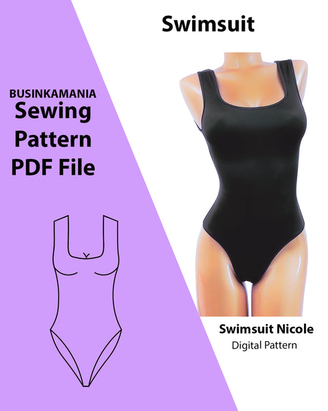 Swimsuit Nicole - PDF Sewing Pattern