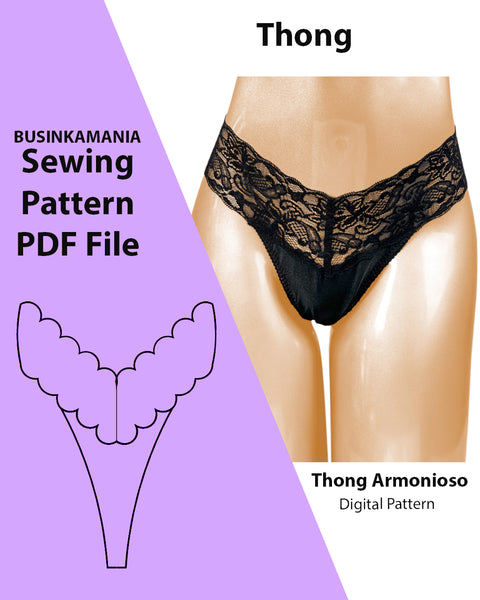 DIY Thong Panties – "Armonioso" Sewing Pattern with Full Tutorial