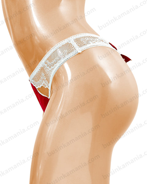 "Desiree" Thong Panties – Lace and Fabric Sewing Pattern