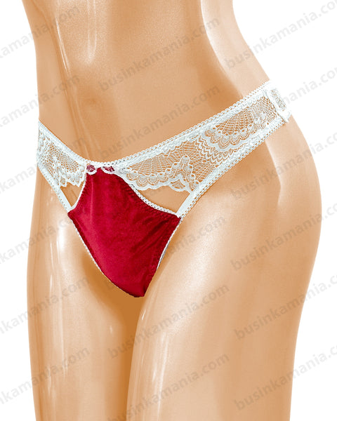 "Desiree" Thong Panties – Lace and Fabric Sewing Pattern