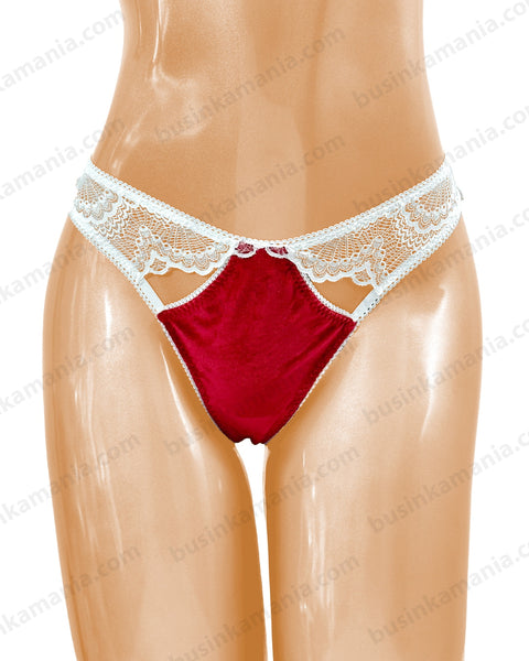 "Desiree" Thong Panties – Lace and Fabric Sewing Pattern