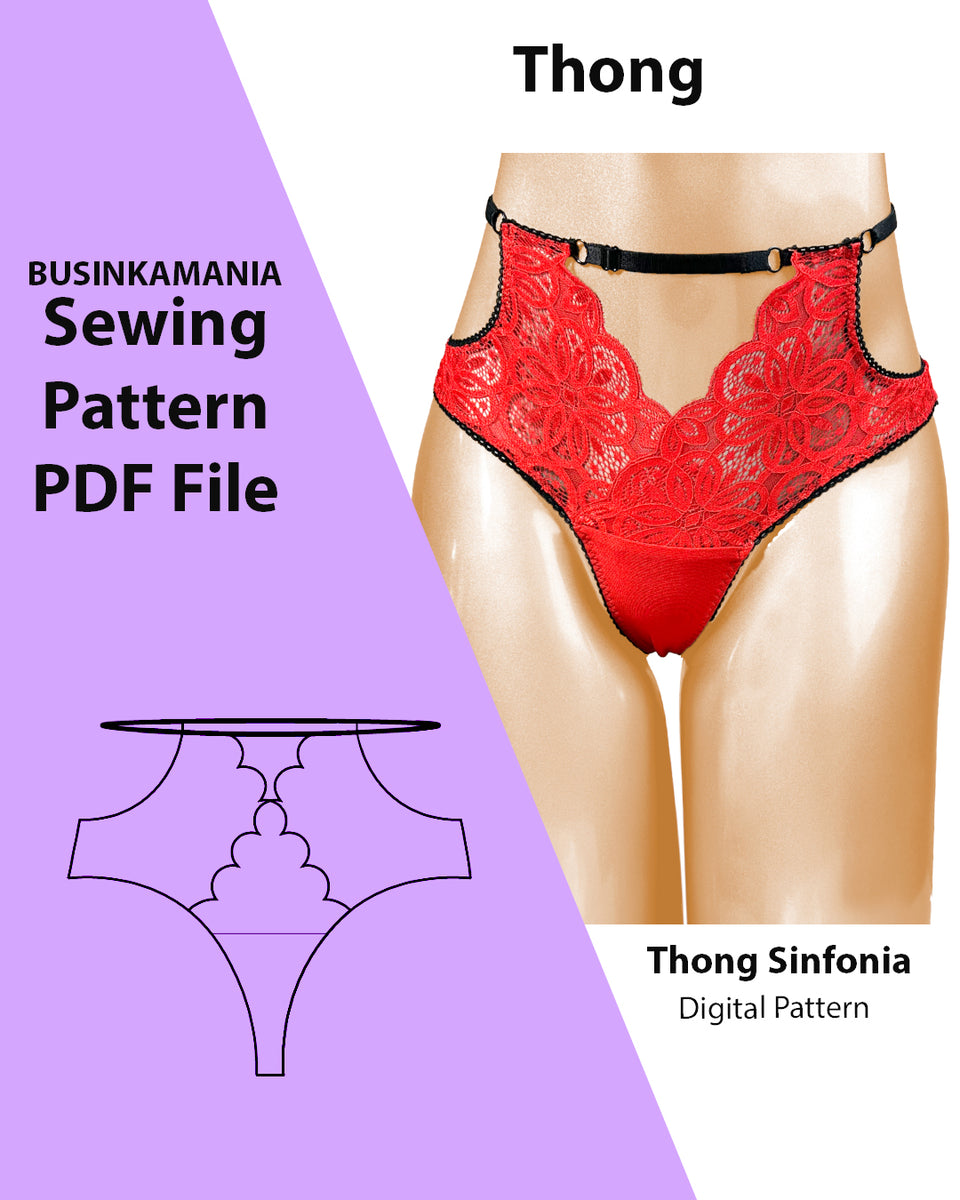 Brazilian Panties Be Passion Sewing Pattern – BusinkaMania