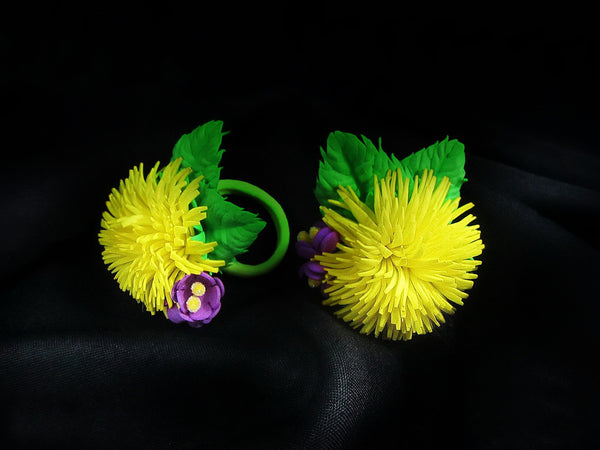 Dandelion Foam Flower Pattern with PDF + Video Tutorial