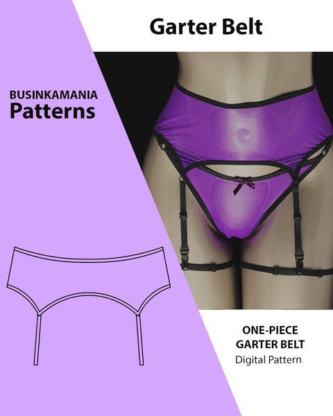 One-Piece Garter Belt Sewing Pattern