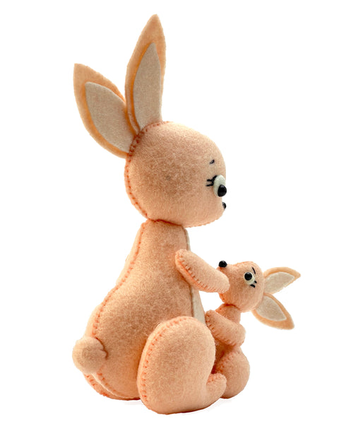 Rabbit Family Felt Toy Sewing Pattern