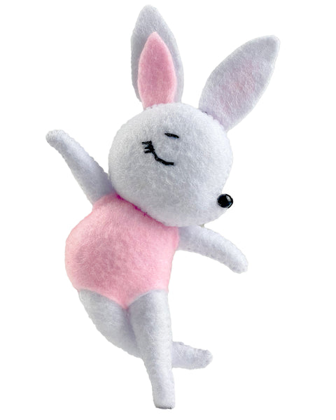 Ballerina Bunny Felt Toy Sewing Pattern