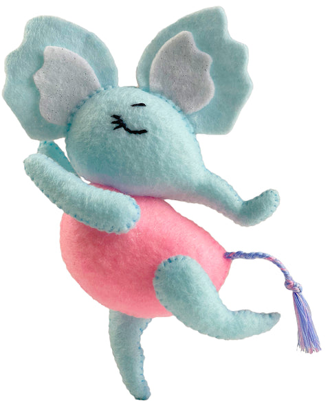 Ballerina Elephant Felt Toy Sewing Pattern