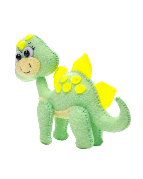 Выкройка для шитья войлочной игрушки стегозавра