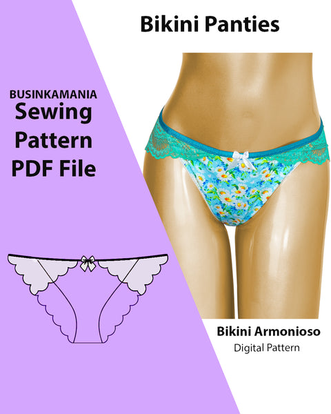 Beginner-Friendly DIY Bikini Panties "Armonioso" Sewing Pattern