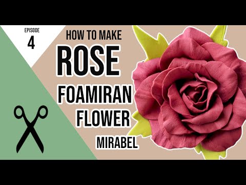 Mirabel Rose Foam Flower Pattern with Video Tutorial