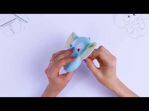 Elephant 2 Felt Toy Sewing Pattern