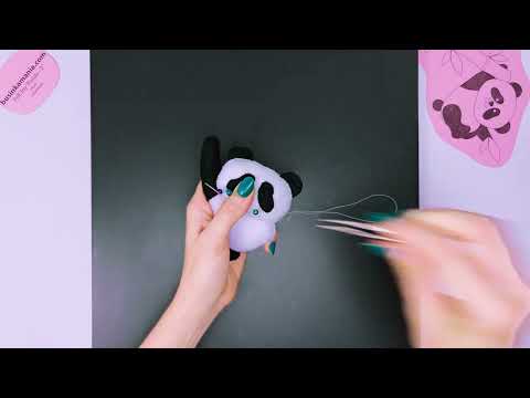 Panda 2 Felt Toy Sewing Pattern