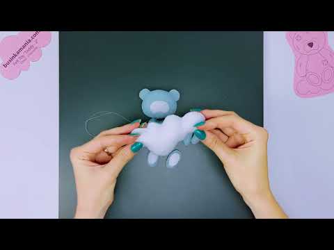 Teddy 2 Felt Toy Sewing Pattern