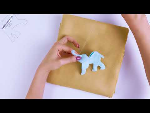 Elephant-1 Felt Toy Sewing Pattern