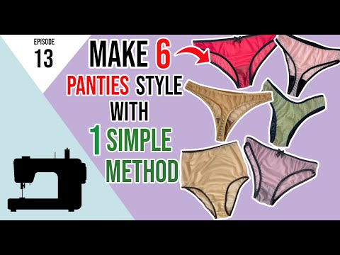 "Classic" Thong Panties Pattern with Video Tutorial – DIY Underwear