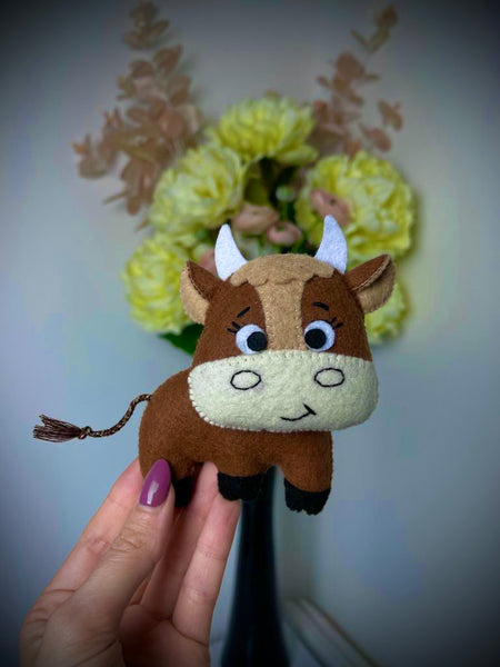 Cow 1 Toy Felt Sewing Pattern