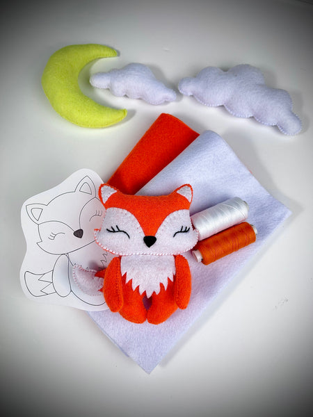 Fox 1 Felt Toy Sewing Pattern