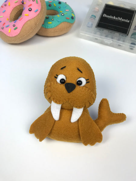 Walrus 1 Felt Toy Sewing Pattern