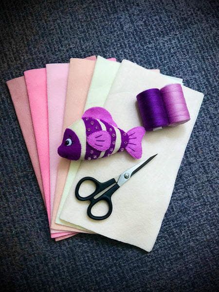 Clownfish Toy Felt Sewing Pattern