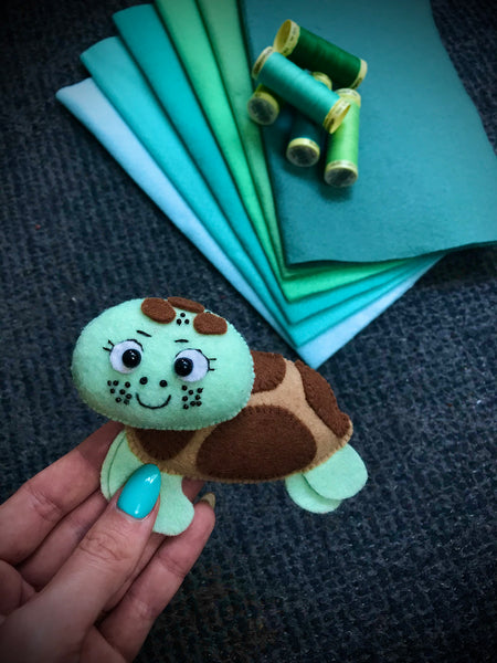 Turtle Toy Felt Sewing Pattern