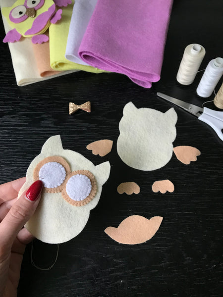 Выкройка для шитья войлочной игрушки "Сова"
