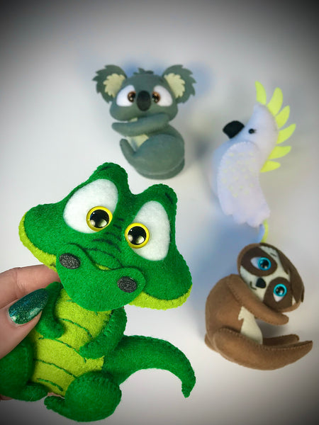 Crocodile 1 Felt Toy Sewing Pattern