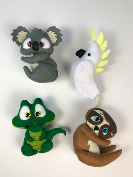 Cockatoo 1 Felt Toy Sewing Pattern