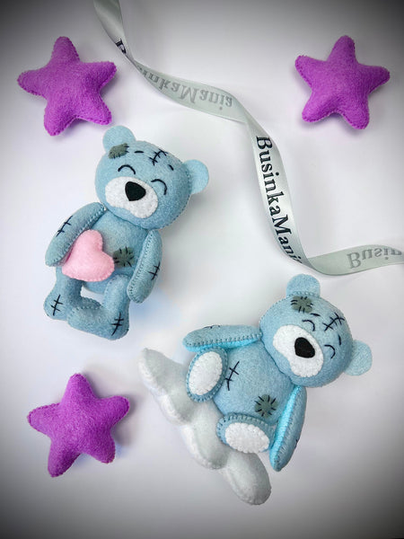 Teddy 2 Felt Toy Sewing Pattern