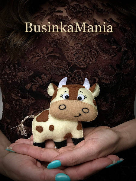 Cow 1 Toy Felt Sewing Pattern