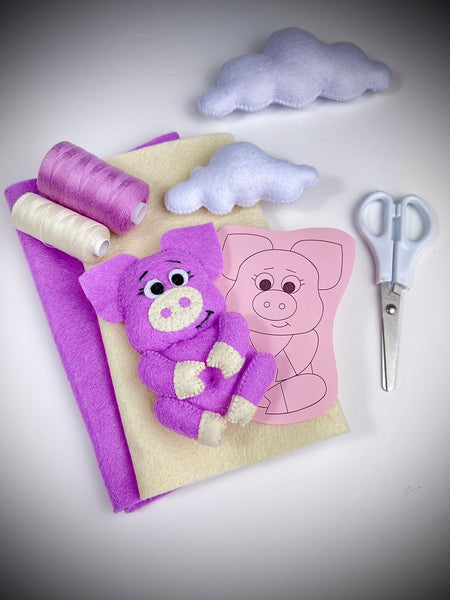 Pig 1 Felt Toy Sewing Pattern