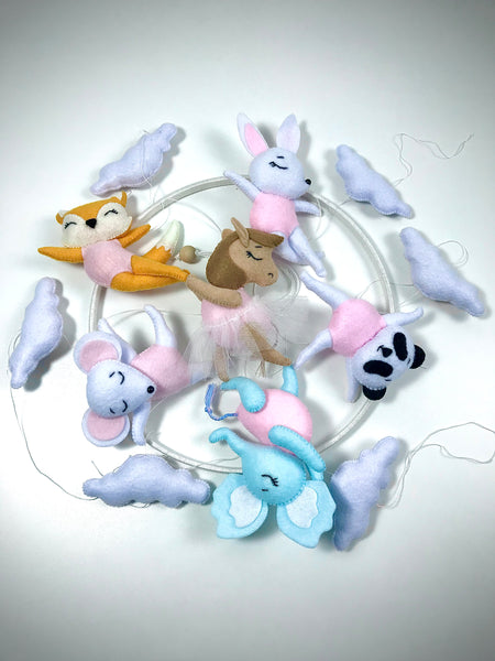 Ballerina Elephant Felt Toy Sewing Pattern
