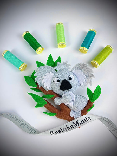 Koala Toy Felt Sewing Pattern