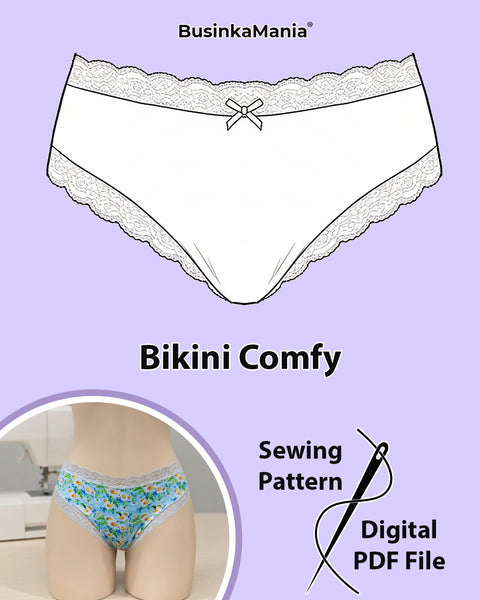Bikini Panties "Comfy" Sewing Pattern – Beginner-Friendly DIY Project