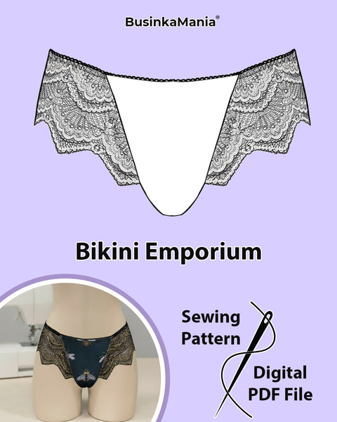 Patrón de costura del emporio del bikini