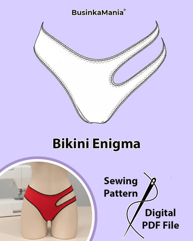 Patrón de costura Bikini Enigma