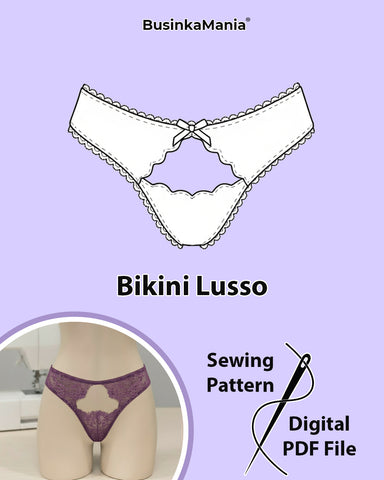 Patrón de costura Bikini Lusso
